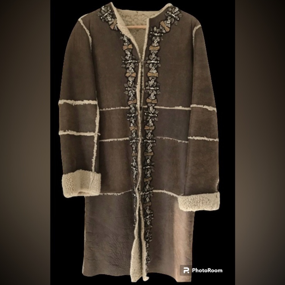 🔥Antik Batik Caramel Sheepskin Shearling Coat 🔥